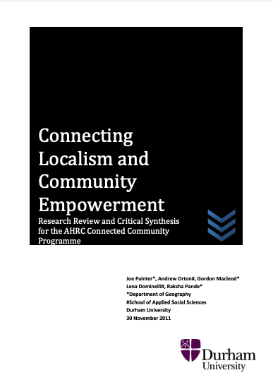 Connecting Localism and Community Empowerment