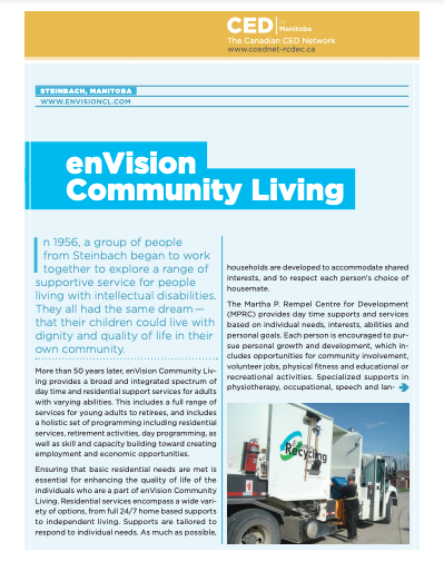 CED Profile: enVision Community Living