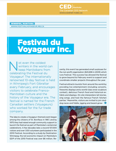 CED Profile: Festival du Voyageur Inc