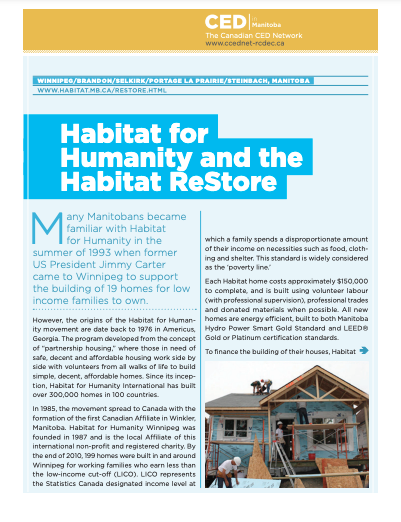 CED Profile: Habitat for Humanity and the Habitat ReStore