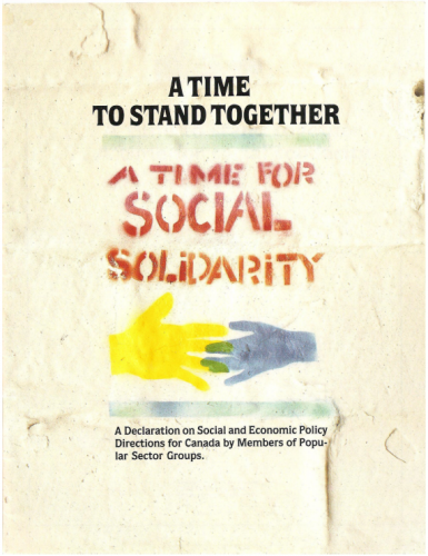 A Time to Stand Together...A Time for Social Solidarity