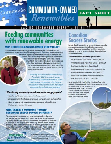 Community-Owned Renewables Fact Sheet