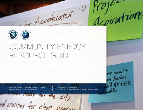 Community Energy Resource Guide