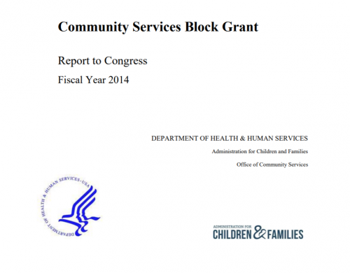 Community Services Block Grant: Report to Congress (Fiscal Year 2014)