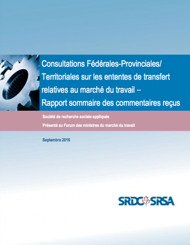 Consultations Fédérales-Provinciales/ 2011 Territoriales sur les ententes de transfert relatives au marché du travail – Rapport sommaire des commentaires reçus