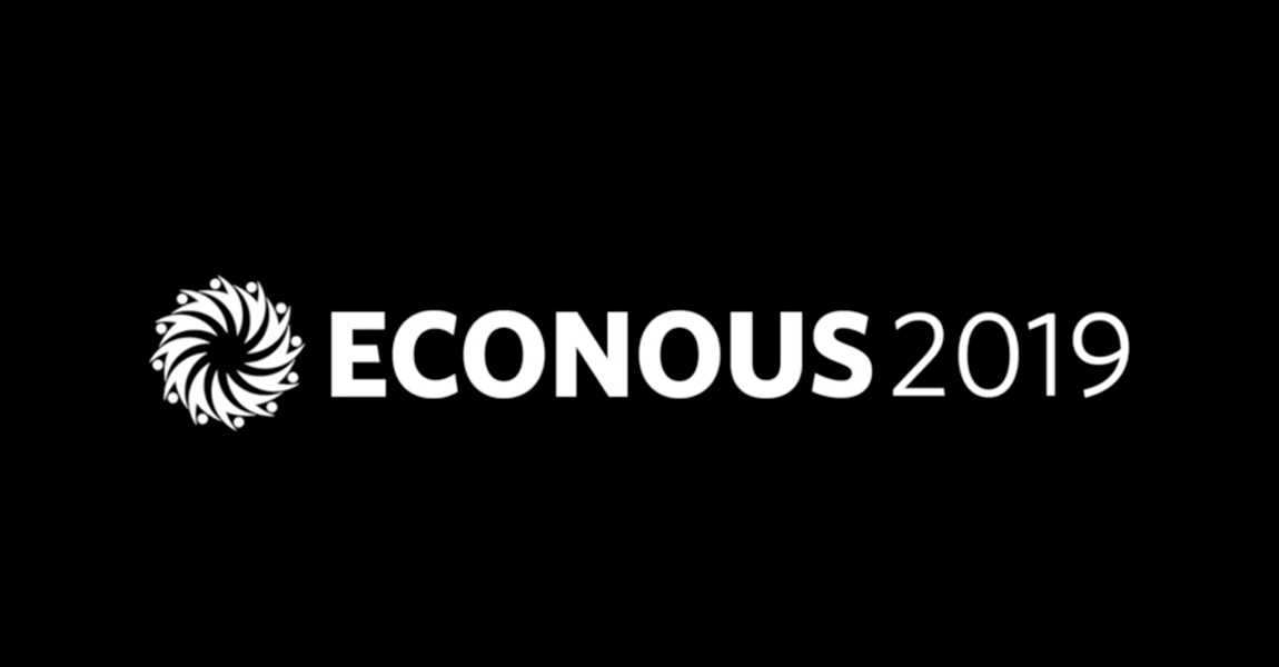 econous 2019 black and white banner