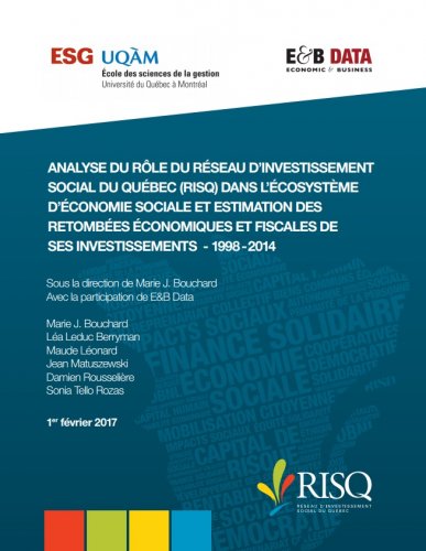 Impacts sociaux et économiques des investissements du RISQ