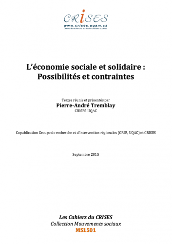 L’économie sociale et solidaire : Possibilités et contraintes