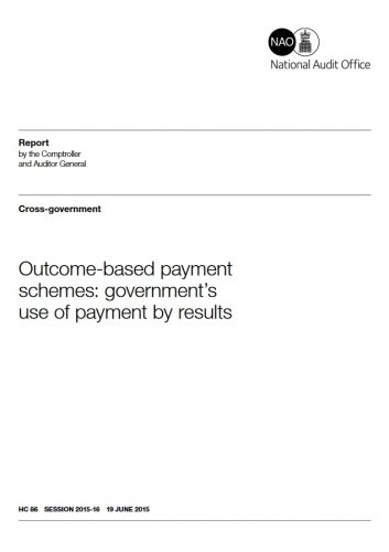 Outcome-based payment schemes: government’s use of payment by results
