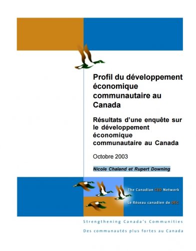 Profil du développement économique communautaire au Canada