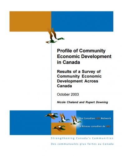 Profile of Community Economic Development in Canada