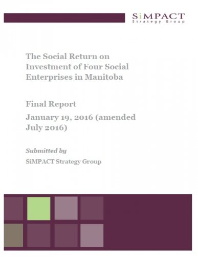 The Social Return on Investment of Four Social Enterprises in Manitoba