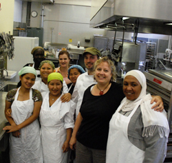 Diversity Foods staff in their kitchen