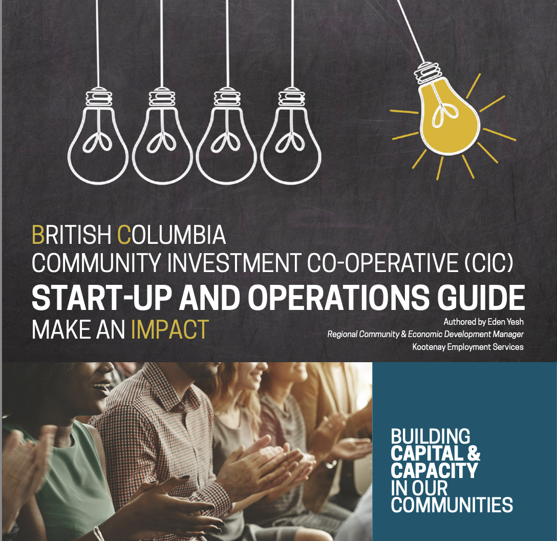 BC Community Investment Coop startup guide