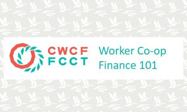 CWCF logo with text: "worker co-op finance 101."