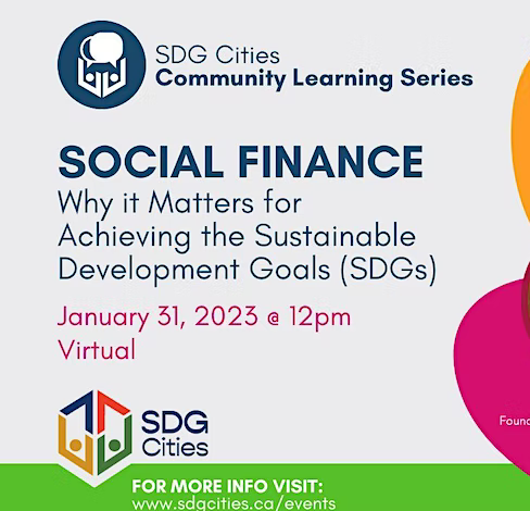Social Finance- Why it matters for achieving the SDGs