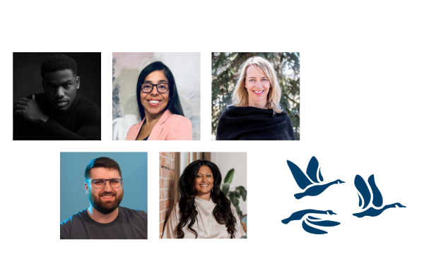 Board candidates for the 2025 Board Election: Derek Bassey, Noelia Delgado, Barb Rallison, Matthew Rempel, and Shanthi Senthe