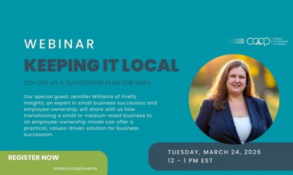 Webinar - Keeping it Local: Co-ops as a Succession Plan for SMEs
