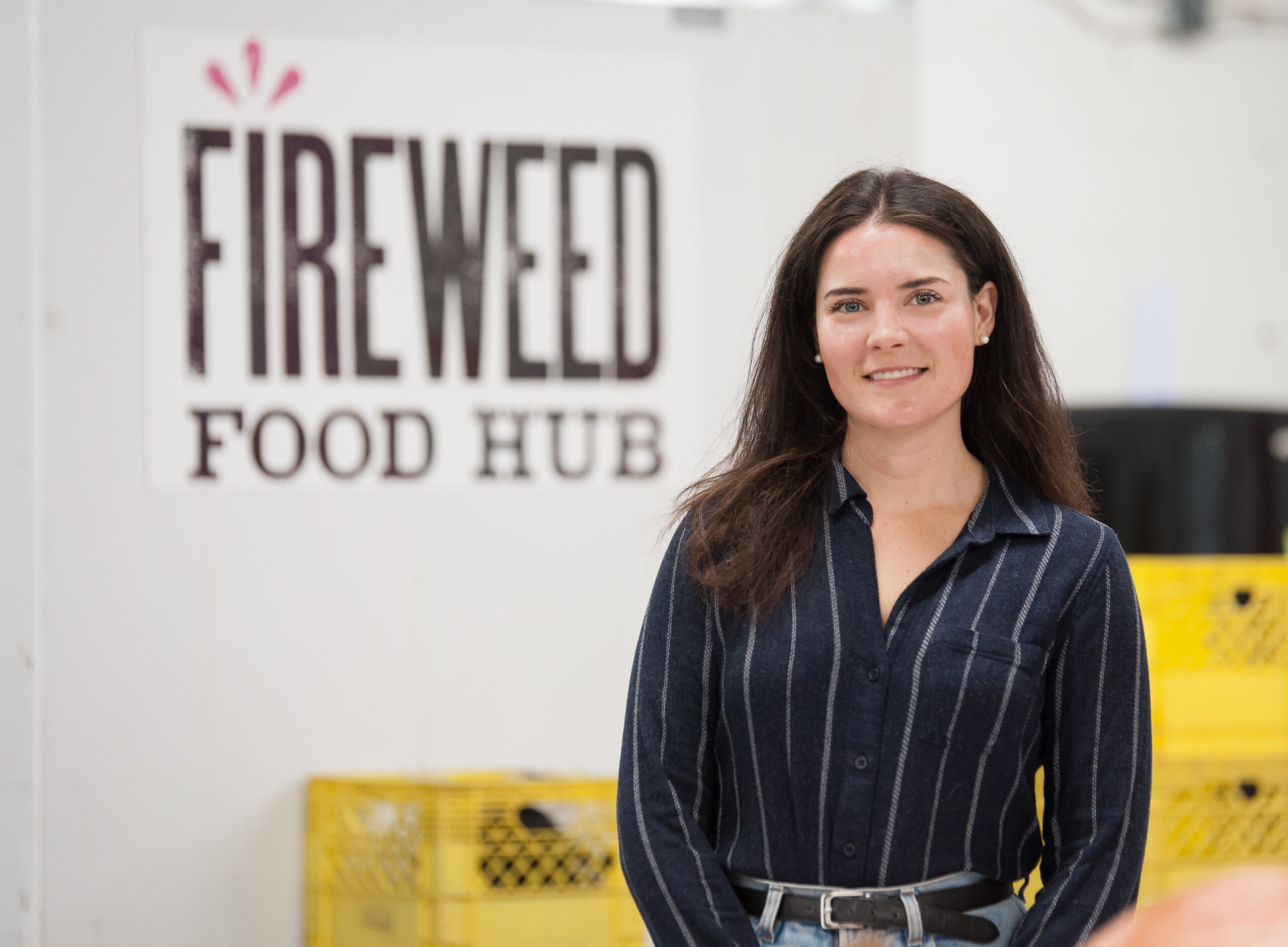 Photo of staff member of Fireweed Food Hub