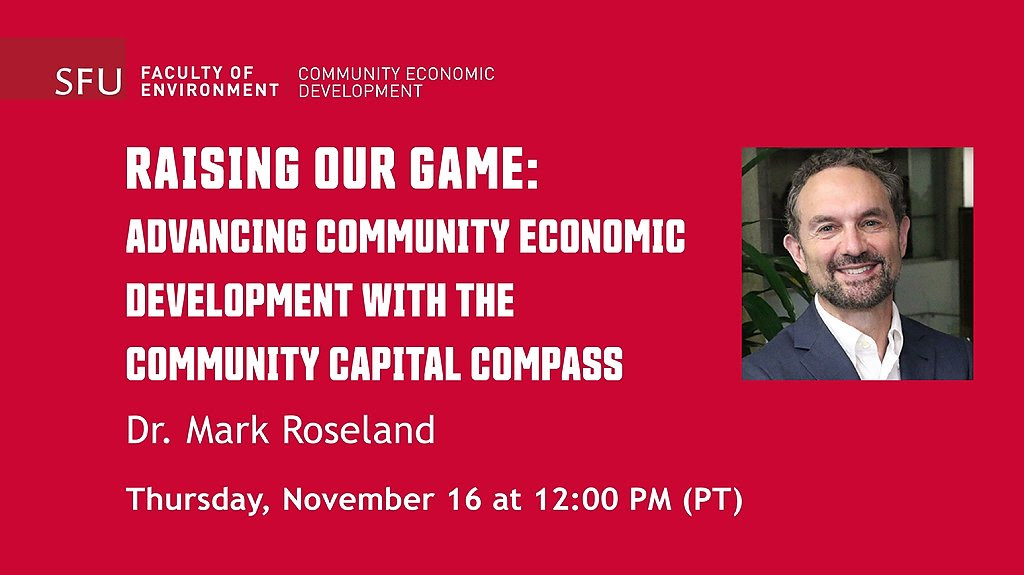 Event promo card: Raising Our Game: Advancing Community Economic Development with the Community Capital Compass