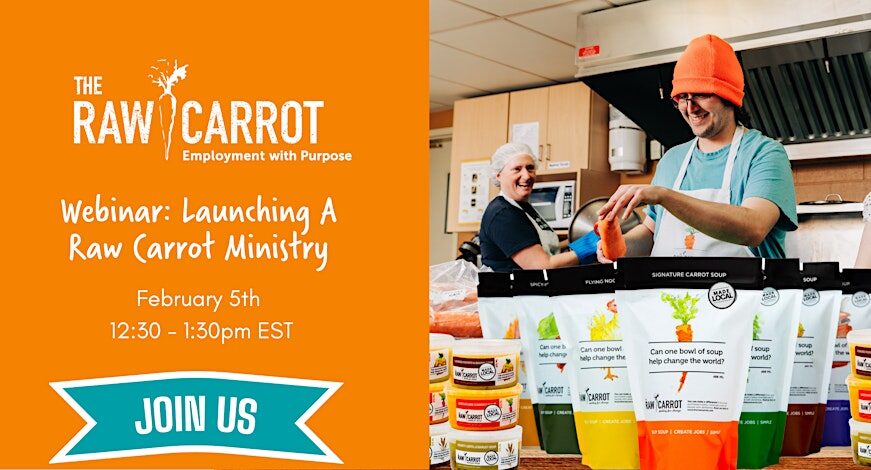 Webinar: Launching A Raw Carrot Ministry February 5th 12:30-1:30pm EST Join Us