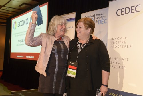 Ethel Côté and Marguerite Mendell at ECONOUS2016